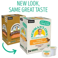 Newman's Own® Organics Special Blend Single-Serve Coffee K-Cup® Pods, Decaffeinated, Carton Of 24