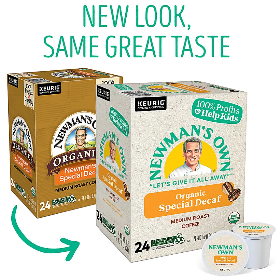Newman's Own® Organics Special Blend Single-Serve Coffee K-Cup® Pods, Decaffeinated, Carton Of 24
