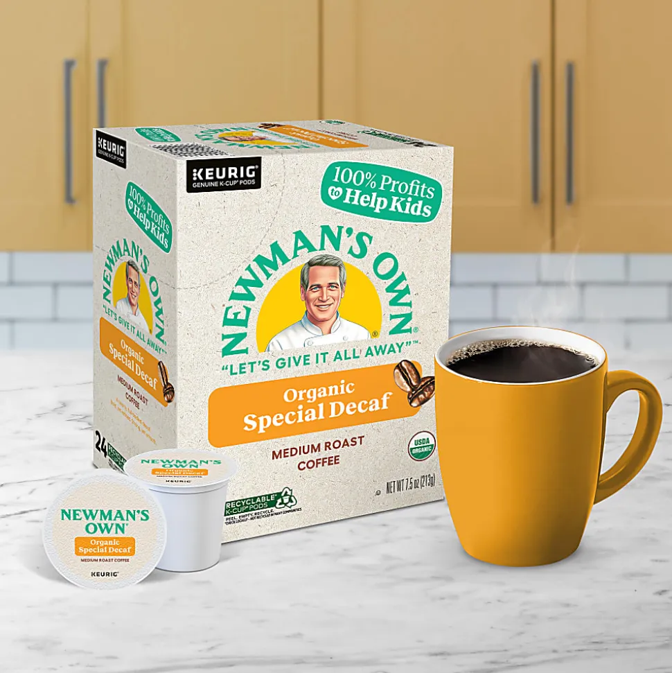 Newman's Own® Organics Special Blend Single-Serve Coffee K-Cup® Pods, Decaffeinated, Carton Of 24