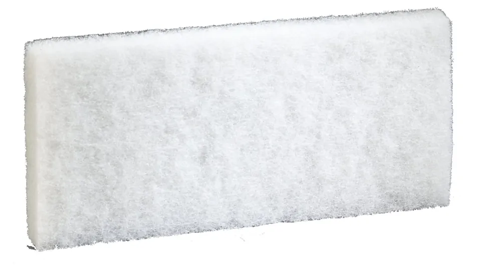 Niagara Light-Duty Utility Scrub Pads, 4-5/8" x 10", White, Box Of 5 Pads