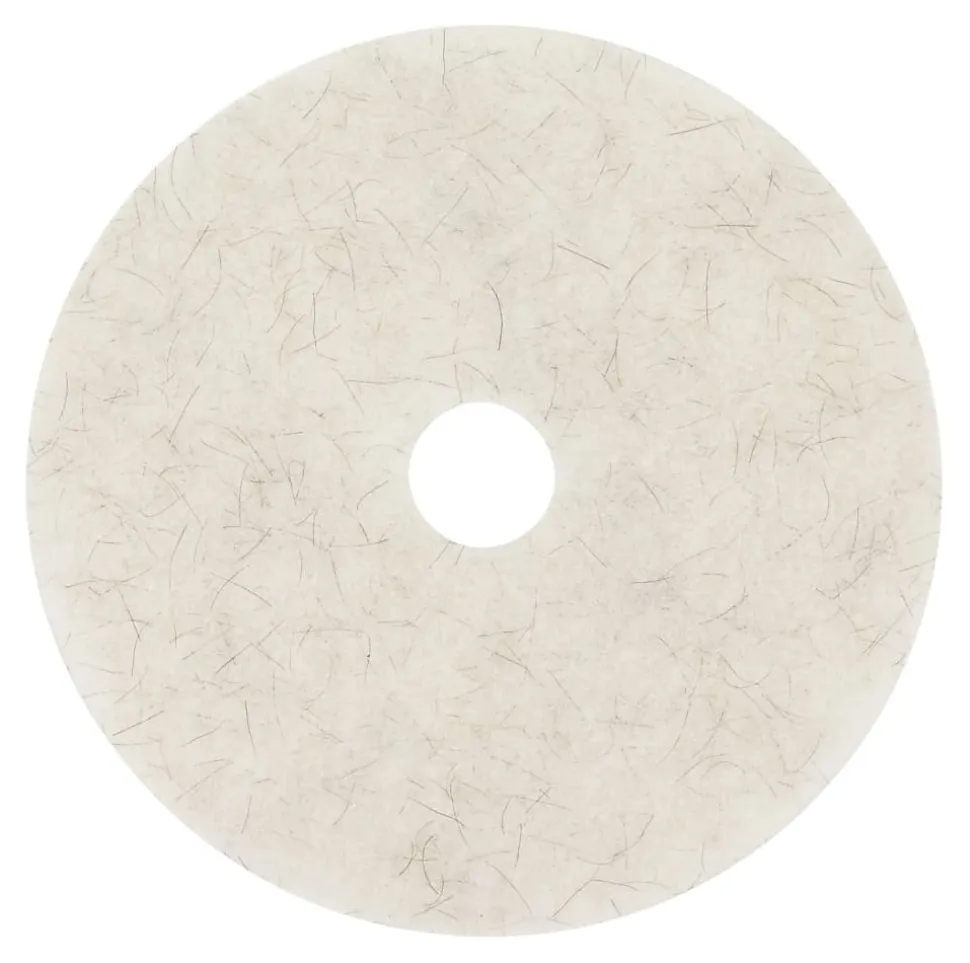Niagara 3300N Natural Burnishing Pads, 24", White, Pack Of 5 Pads