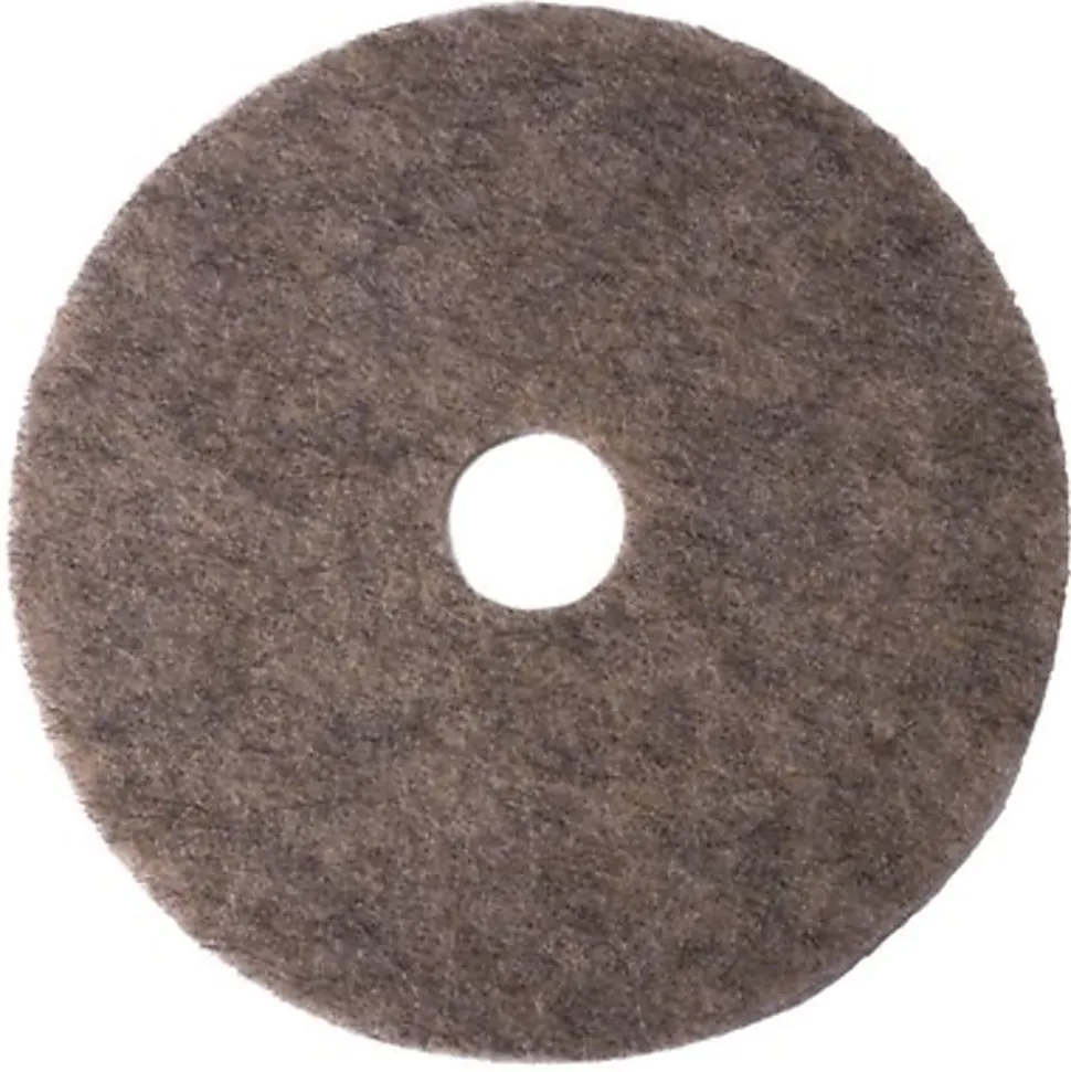 Niagara™ 3700N Super Hog's Hair Burnishing Pad, 19", Gray, Case Of 5 Pads