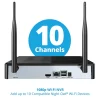Night Owl 8-Channel 1080p Wi-Fi NVR With 1TB Hard Drive And 8 Wi-Fi IP 1080p Spotlight Cameras, Black/White