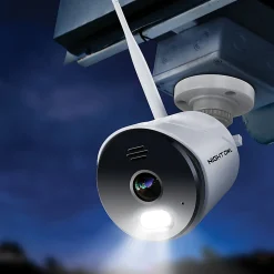 Night Owl Wi-Fi IP Plug-In 1080p Spotlight Camera With 2-Way Audio, Audio Alerts And Siren, White