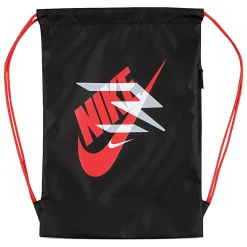Nike 3Brand Ran Core Gym Sack, Black/Action Red