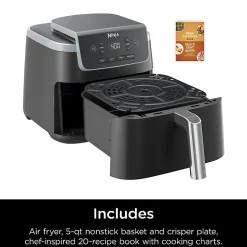 Ninja Air Fryer Pro, 12-3/16”H x 12-1/2”W x 16-3/16”D, Black, Total Qty 1