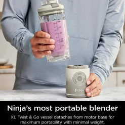 Ninja Blast Max Portable Blender, 22 Oz, Cream, Total Qty 1
