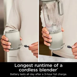 Ninja Blast Max Portable Blender, 22 Oz, Cream, Total Qty 1