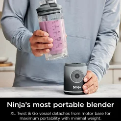 Ninja Blast Max Portable Blender, 22 Oz, Gray, Total Qty 1