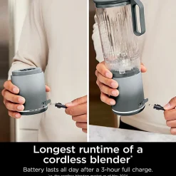 Ninja Blast Max Portable Blender, 22 Oz, Platinum Silver, Total Qty 1