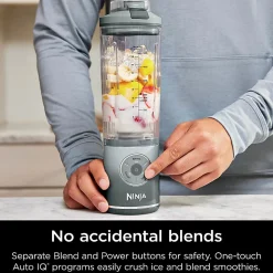 Ninja Blast Max Portable Blender, 22 Oz, Platinum Silver, Total Qty 1