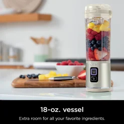 Ninja Blast Portable Blender, 18 Oz, Vanilla Bean, Total Qty 1