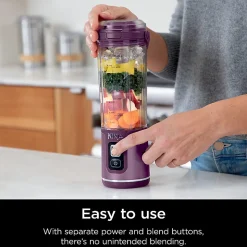 Ninja Blast Portable Blender, 18 Oz, Passion Fruit Purple, Total Qty 1