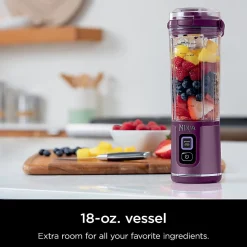Ninja Blast Portable Blender, 18 Oz, Passion Fruit Purple, Total Qty 1