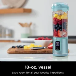 Ninja Blast Portable Blender, 18 Oz, Tinted Aqua, Total Qty 1