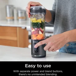 Ninja Blast Portable Blender, 18 Oz, Metallic Black, Total Qty 1