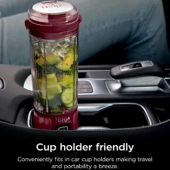 Ninja Blast Portable Blender, 18 Oz, Cranberry Red, Total Qty 1