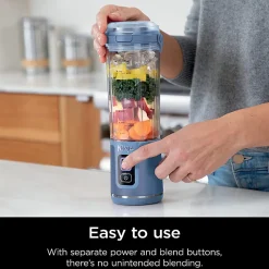 Ninja Blast Portable Blender, 18 Oz, Deep Navy/Denim Blue, Total Qty 1