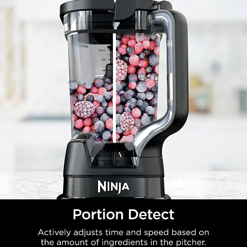 Ninja Detect Kitchen System Power Blender + Processor Pro With BlendSense Technology, Black, Total Qty 1
