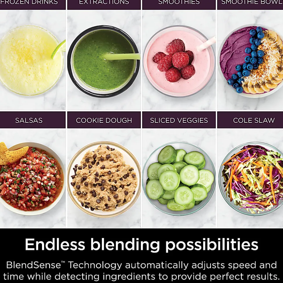 Ninja Detect Kitchen System Power Blender + Processor Pro With BlendSense Technology, Black, Total Qty 1