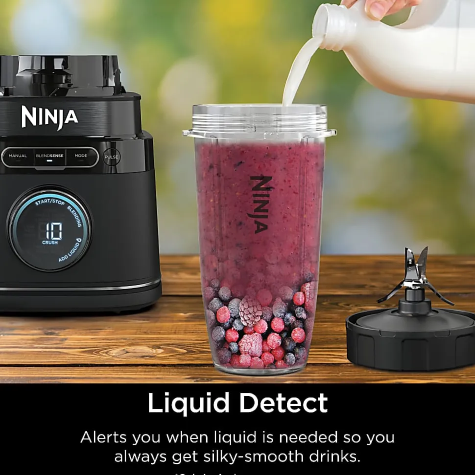 Ninja Detect Kitchen System Power Blender + Processor Pro With BlendSense Technology, Black, Total Qty 1