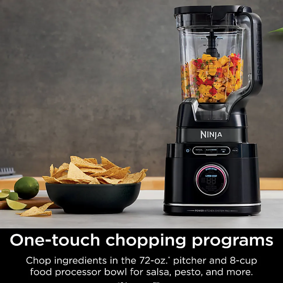 Ninja Detect Kitchen System Power Blender + Processor Pro With BlendSense Technology, Black, Total Qty 1