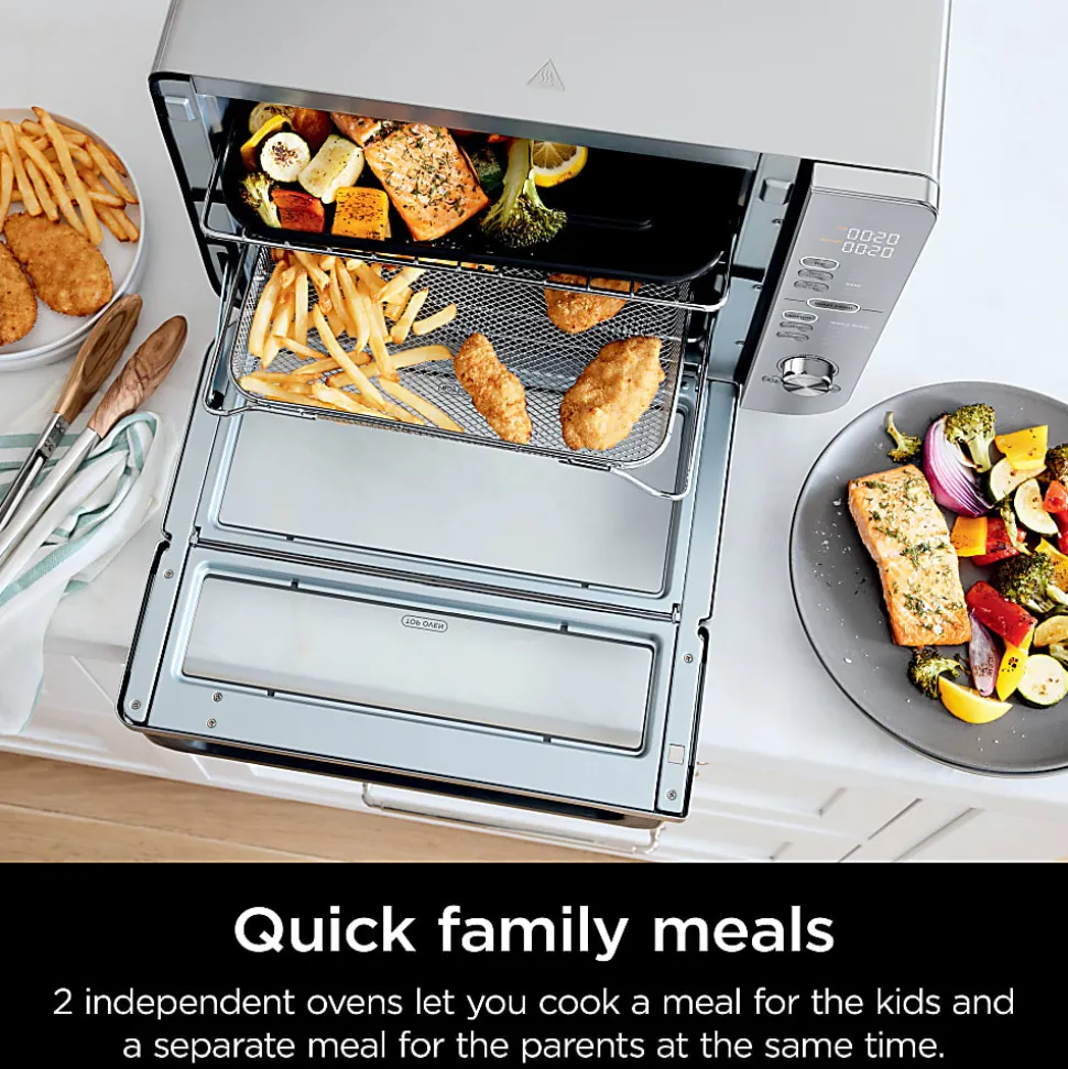 Ninja Double Stack XL Countertop Oven & Air Fryer, Silver, Total Qty 1