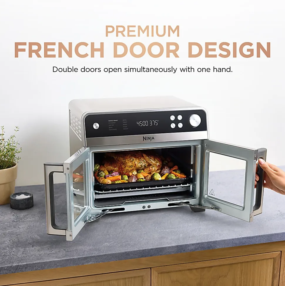 Ninja French Door Premier 10-in-1 Air Fryer, Convection Oven And Toaster, Silver, Total Qty 1