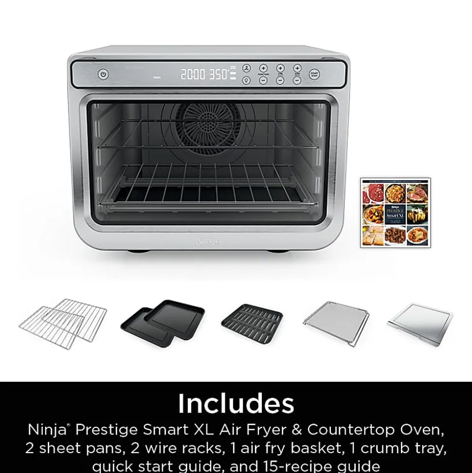 Ninja Prestige Smart XL Air Fryer And Countertop Oven, 0.55 Cu. Ft., Silver, Total Qty 1