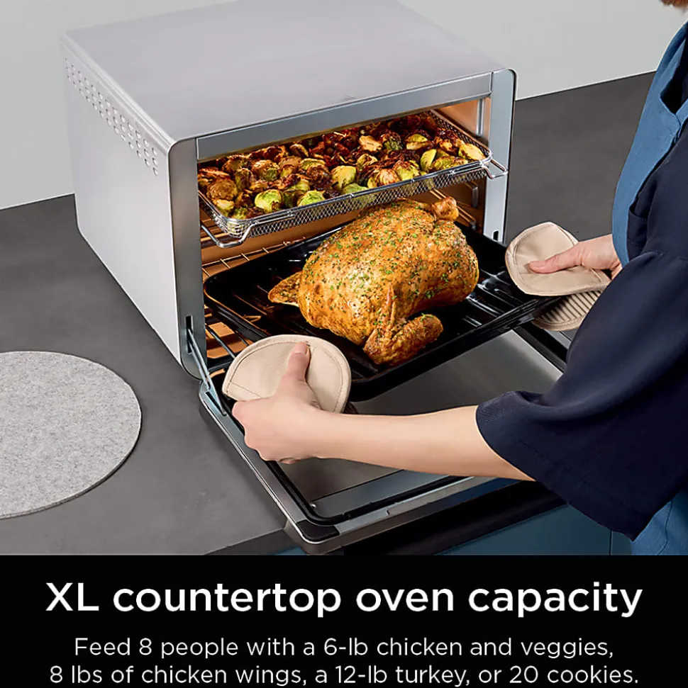 Ninja Prestige Smart XL Air Fryer And Countertop Oven, 0.55 Cu. Ft., Silver, Total Qty 1