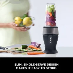 Ninja QB3001SS Nutri-Ninja Fit, 16 Oz, Silver/Black