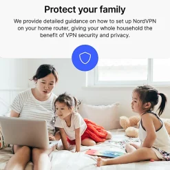 NORDVPN Basic VPN Service, 2024, For 10 Devices, 1-Year Subscription, Windows/Mac, Download