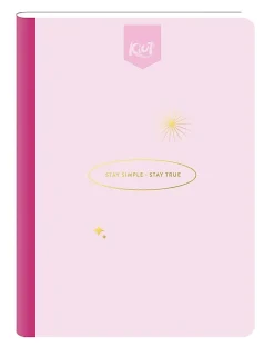 Norma Kiut Composition Notebook, 8-1/2” x 9-1/2”, 1 Subject, College Rule, 100 Sheets, Leather