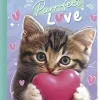 Norma Notebook, College Rule, 7-1/2" x 9-3/4”, 100 Sheets, Cats, Total Qty 1