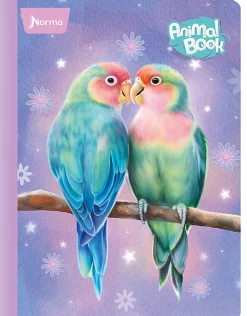 Norma Notebook, College Rule, 9-1/2" x 11-3/4", 100 Sheets, Animal, Total Qty 1