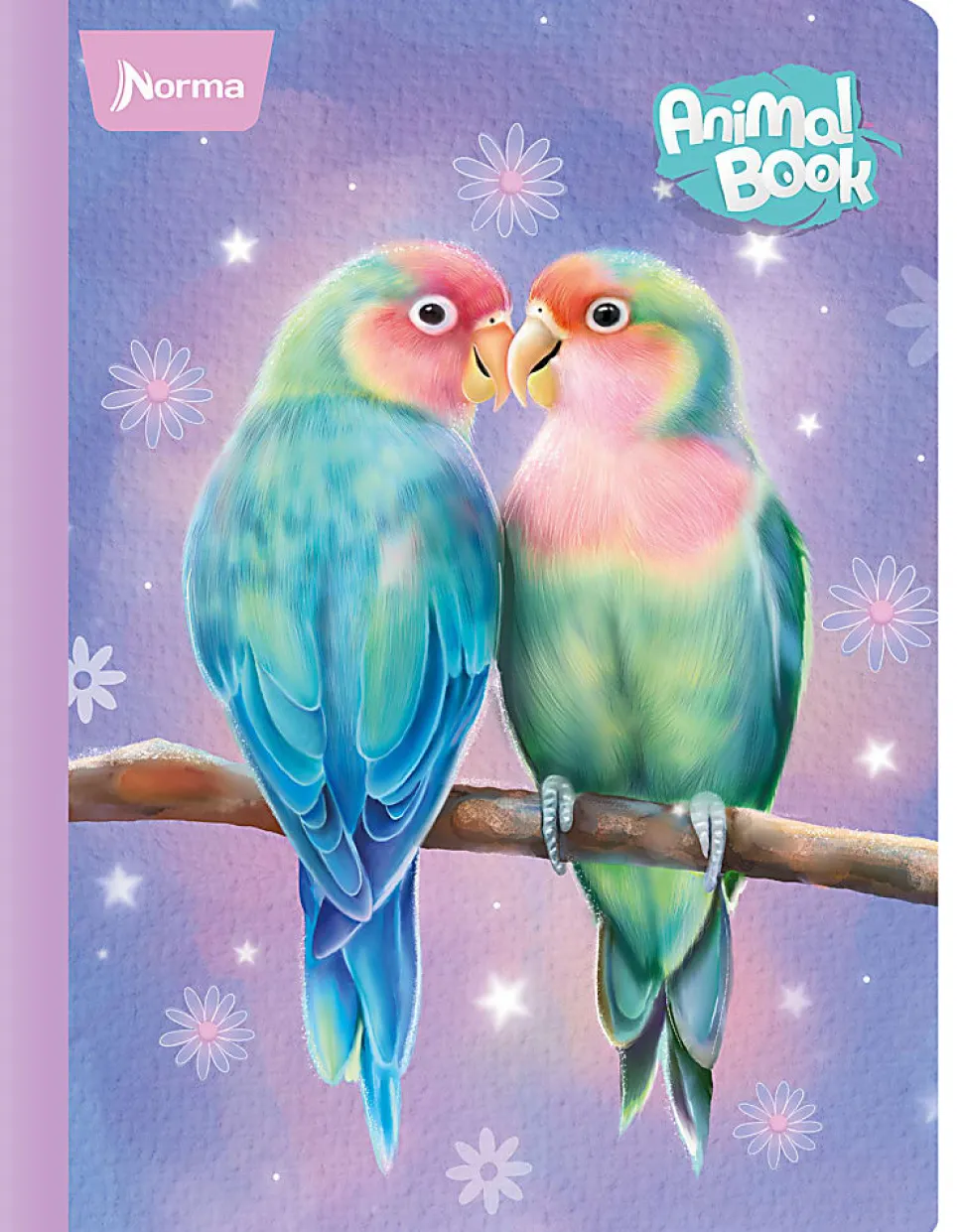 Norma Notebook, College Rule, 9-1/2" x 11-3/4", 100 Sheets, Animal, Total Qty 1