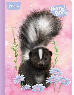 Norma Notebook, College Rule, 9-1/2" x 11-3/4", 100 Sheets, Animal, Total Qty 1