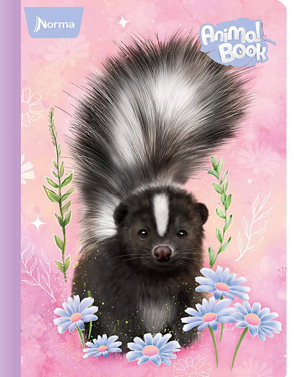 Norma Notebook, College Rule, 9-1/2" x 11-3/4", 100 Sheets, Animal, Total Qty 1