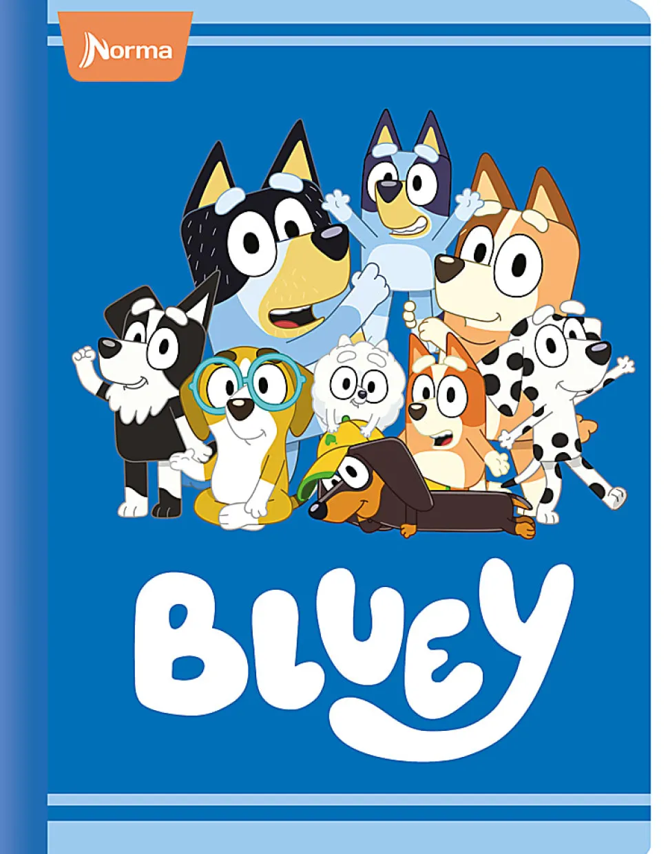 Norma Notebook, College Rule, 7-1/2" x 9-3/4", 100 Sheets, Bluey, Total Qty 1