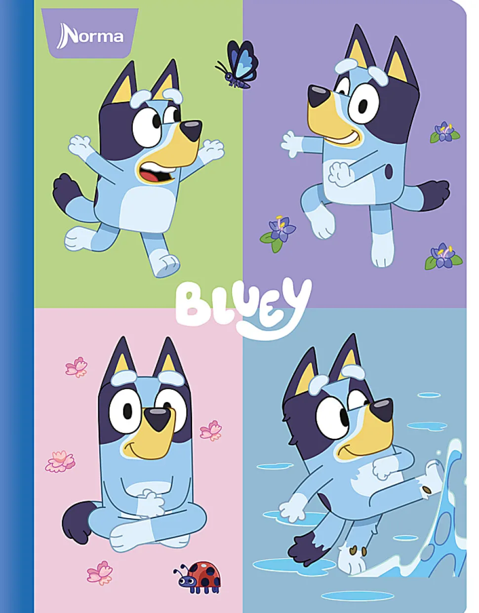 Norma Notebook, College Rule, 7-1/2" x 9-3/4", 100 Sheets, Bluey, Total Qty 1