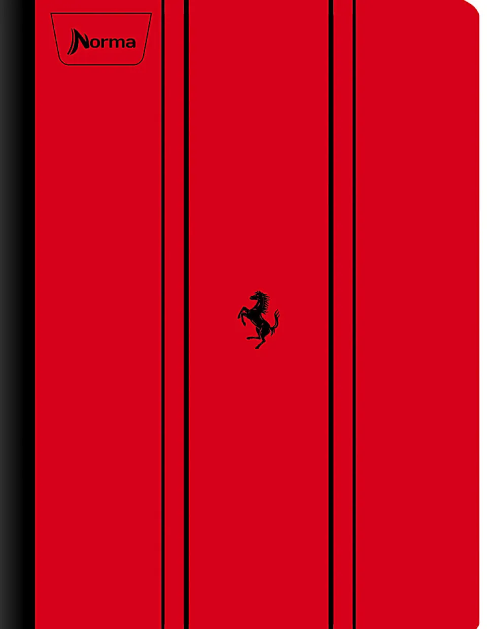 Norma Notebook, College Rule, 7-1/2" x 9-3/4", 100 Sheets, Ferrari, Total Qty 1