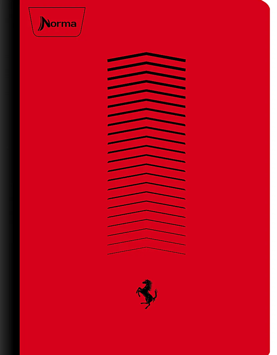 Norma Notebook, College Rule, 7-1/2" x 9-3/4", 100 Sheets, Ferrari, Total Qty 1