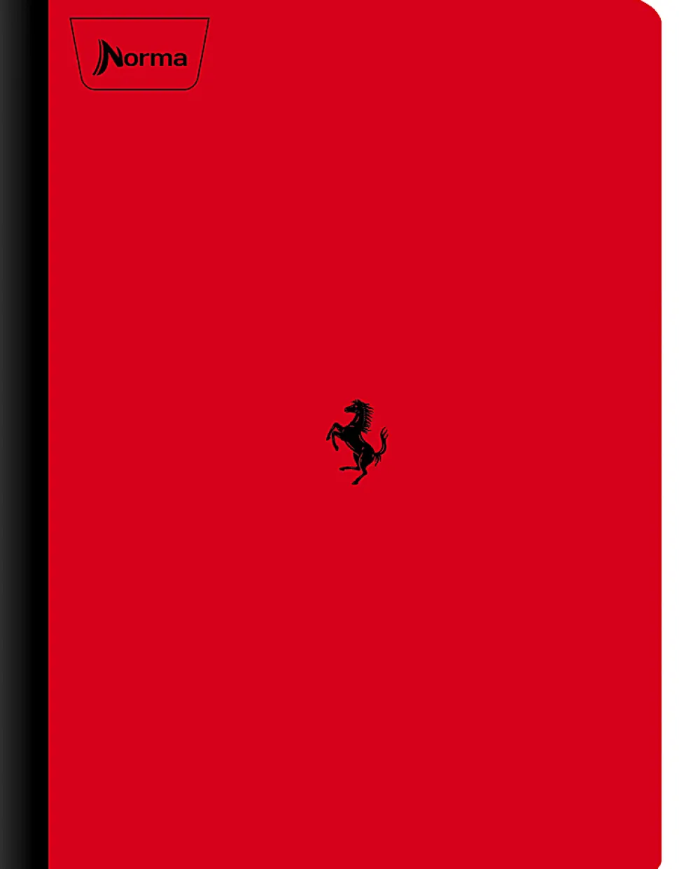 Norma Notebook, College Rule, 7-1/2" x 9-3/4", 100 Sheets, Ferrari, Total Qty 1