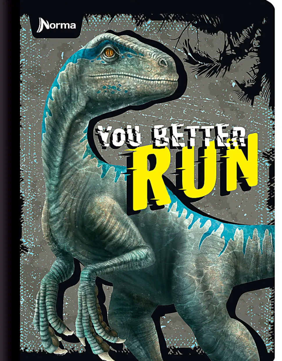 Norma Notebook, College Rule, 7-1/2" x 9-3/4”, 100 Sheets, Dinos, Total Qty 1