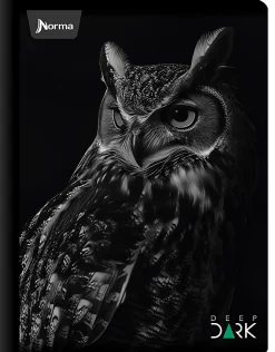 Norma Notebook, College Rule, 7-1/2" x 9-3/4", 100 Sheets, Deep Dark, Total Qty 1