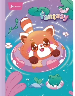 Norma Notebook, College Rule, 7" x 9", 100 Sheets, Peluches Fantasy, Total Qty 1