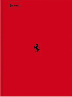 Norma Notebook, Durabook, College Rule, 100 Sheets, 7-1/2" x 9-3/4", Ferrari, Total Qty 1