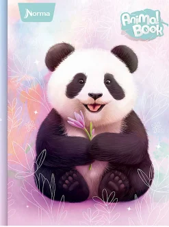Norma Notebook, Durabook, 100 Sheets, 7-1/2" x 9-3/4", Animals, Total Qty 1
