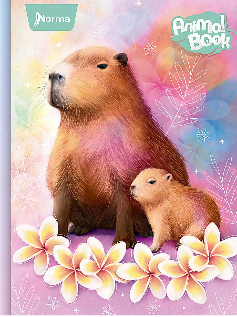Norma Notebook, Durabook, 100 Sheets, 7-1/2" x 9-3/4", Animals, Total Qty 1