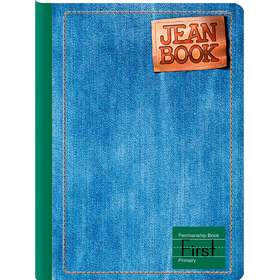 Norma Notebook, Jean, Classic 1st Primary, 7-1/2" x 9-3/4”, 80 Sheets, Blue, Total Qty 1